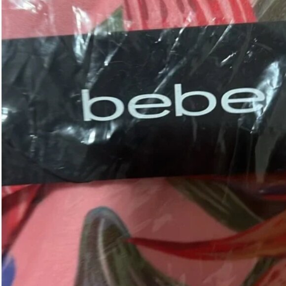 NWT Bebe Tropical Print halter dress - Picture 4 of 4